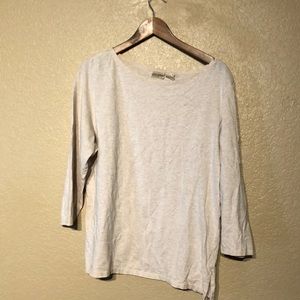 Mens St. John’s bay shirt cream color large